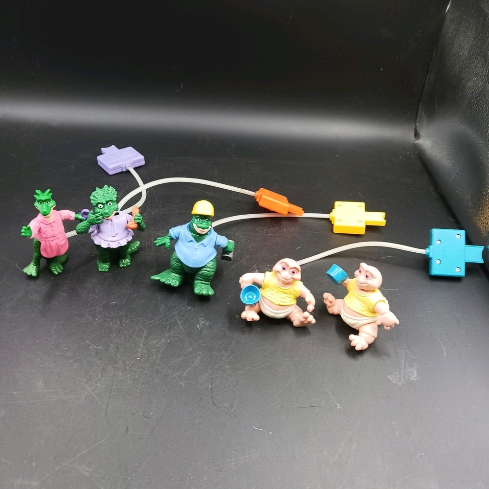 Vintage McDonald's Disney Dino-Motion Toys Lot of 4 Dinosaurs TV Show Happy Meal